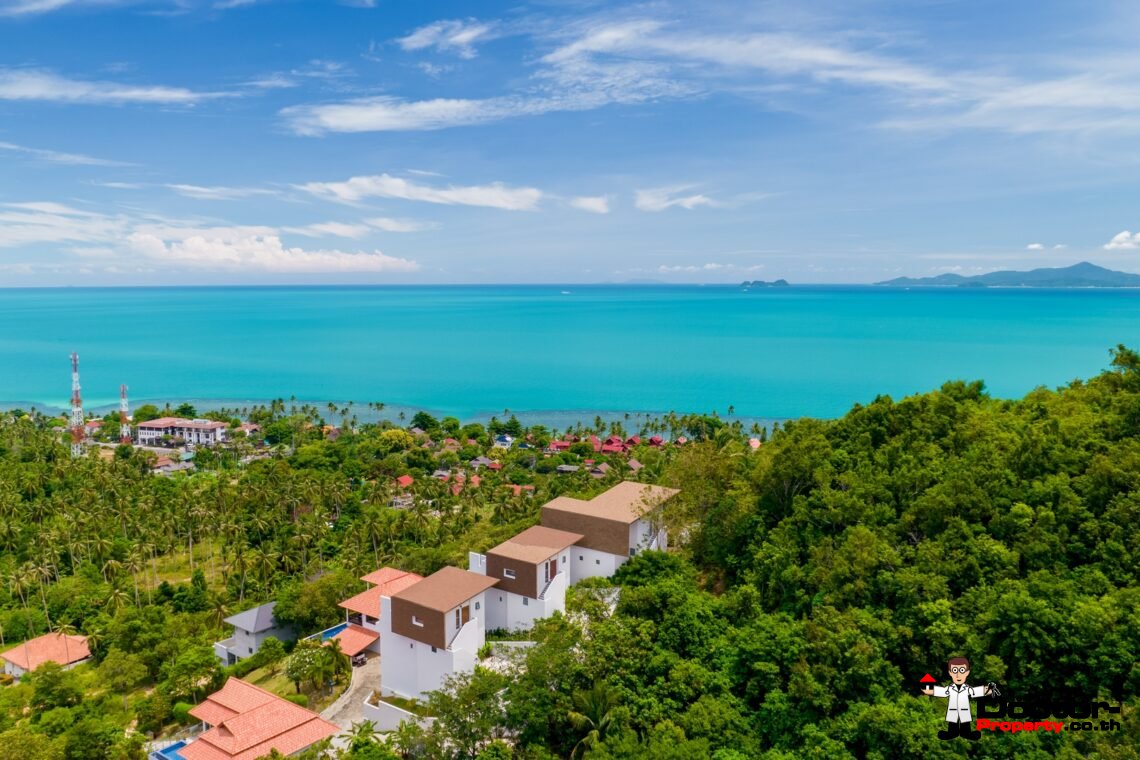 Modern 2 Bedroom Sea View Villa in Bang Por, Koh Samui – For Sale