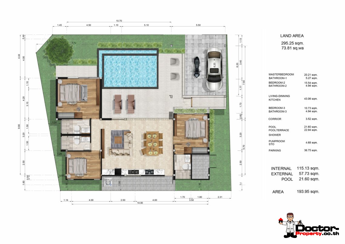 3 Bedroom Private Pool Villa in Na Mueang, Koh Samui – For Sale