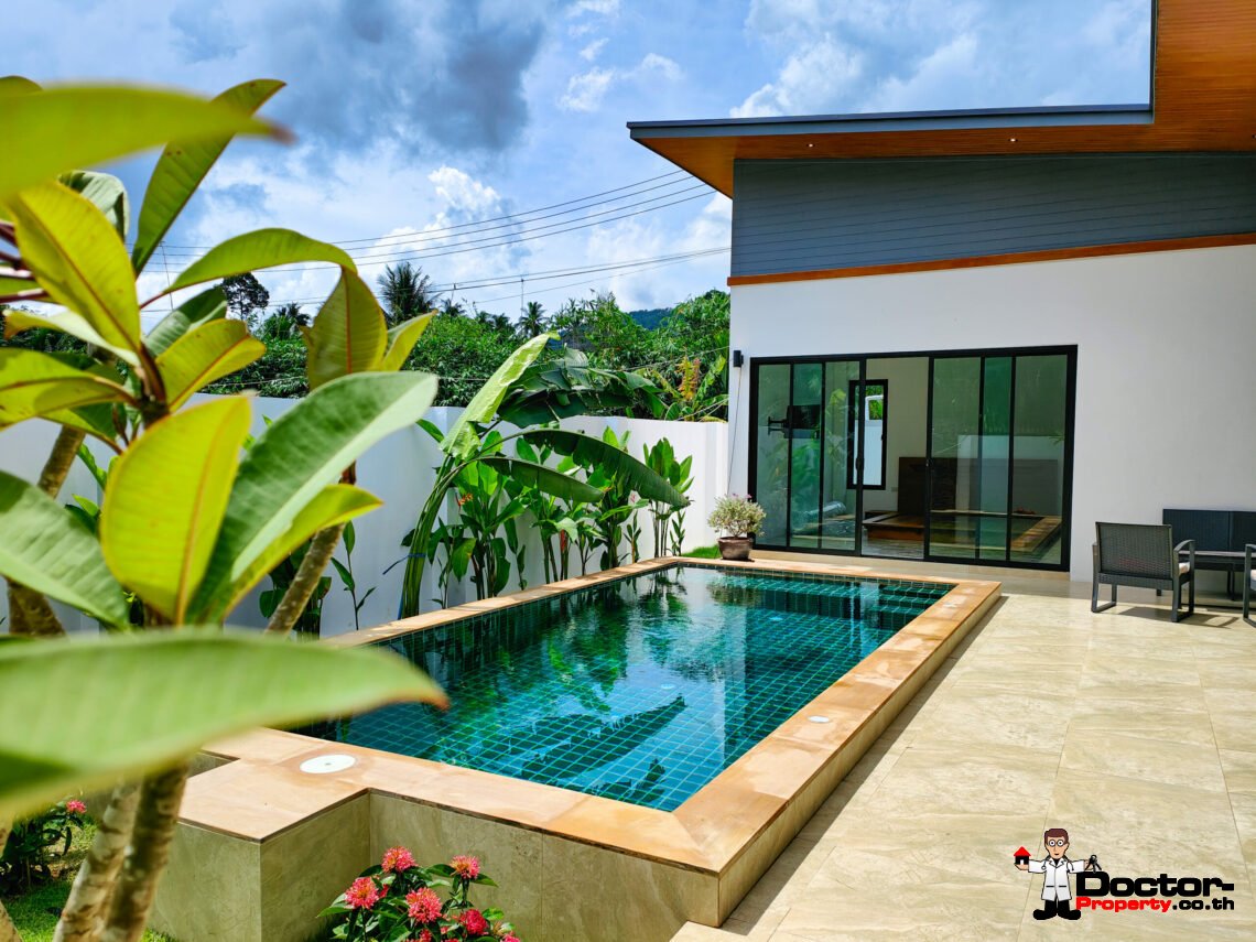 Tropical 3 Bedroom Pool Villa in Lipa Noi, Koh Samui – For Sale