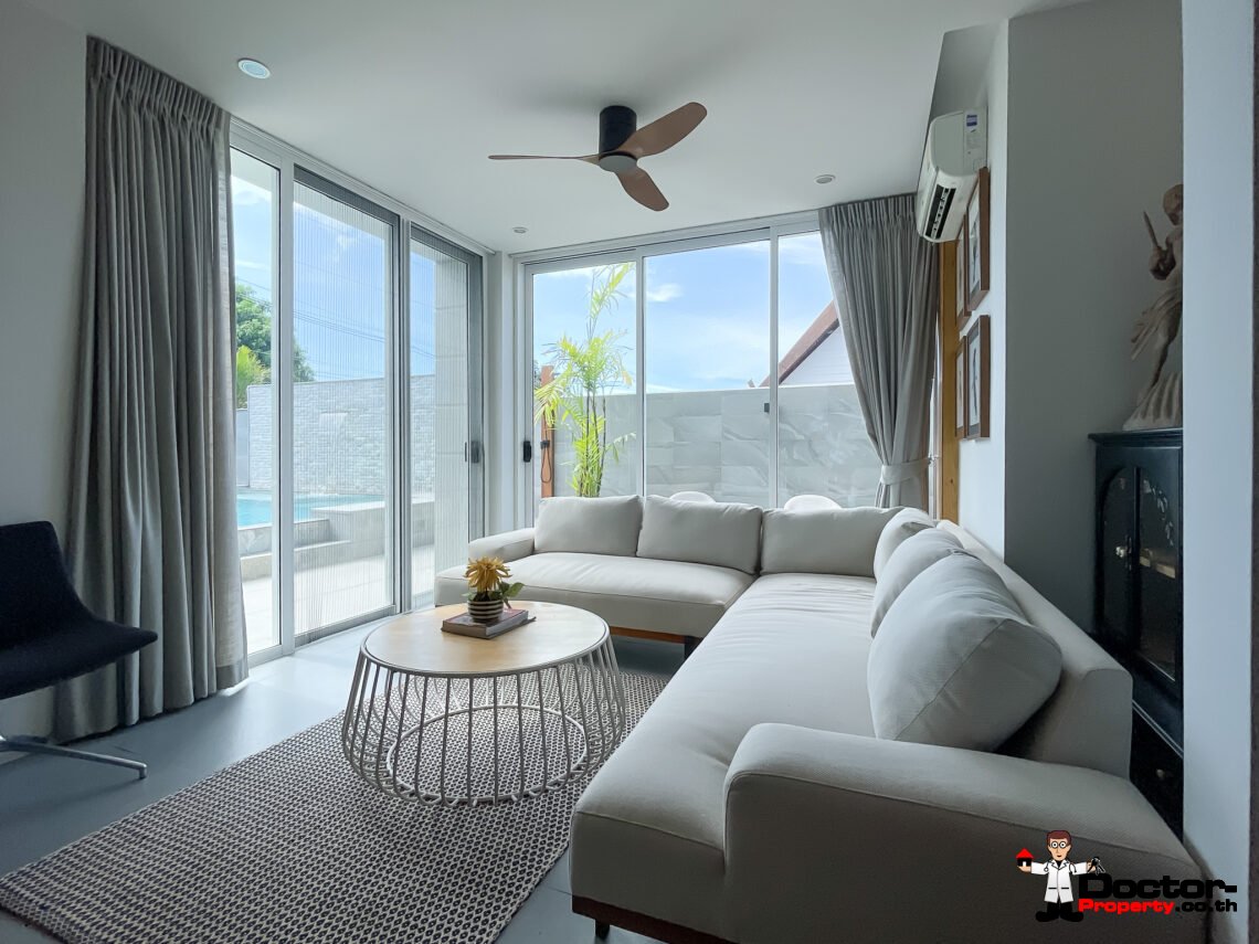 Modern 4 Bedroom Private Pool Villa in Bo Phut, Koh Samui – For Sale