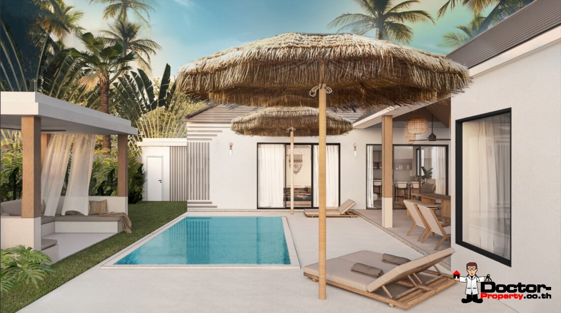 Tropical 3 Bedroom Private Pool Villa in Lamai, Koh Samui – For Sale