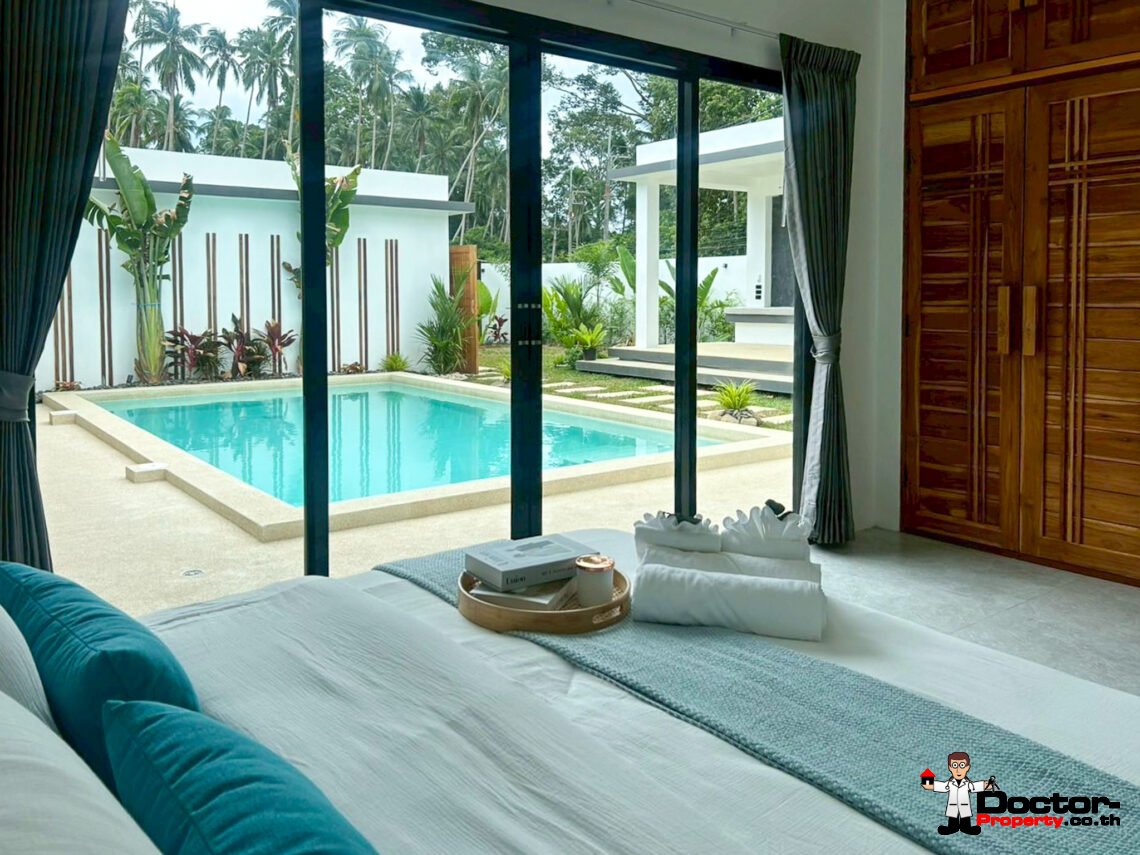 Tropical 3 Bedroom Private Pool Villa in Lamai, Koh Samui – For Sale