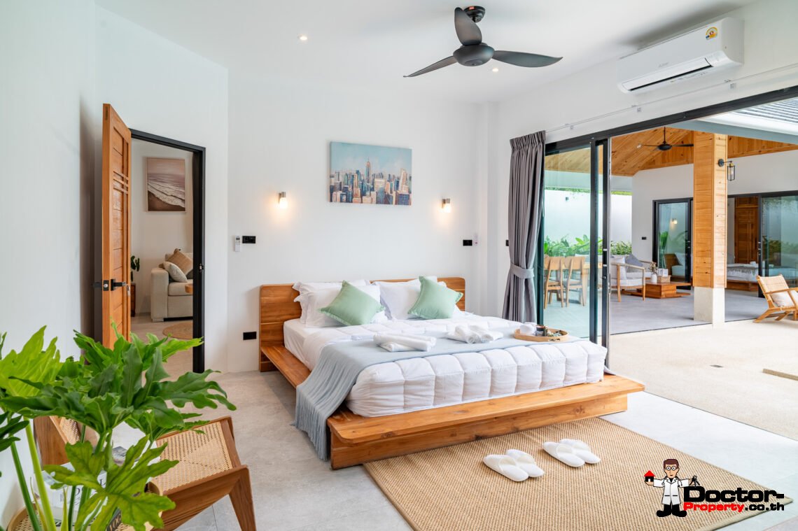 Tropical 3 Bedroom Private Pool Villa in Lamai, Koh Samui – For Sale