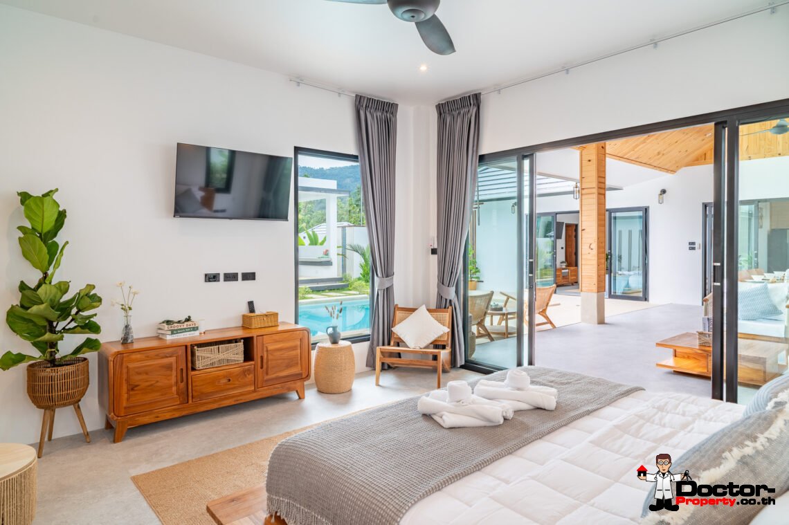 Tropical 3 Bedroom Private Pool Villa in Lamai, Koh Samui – For Sale