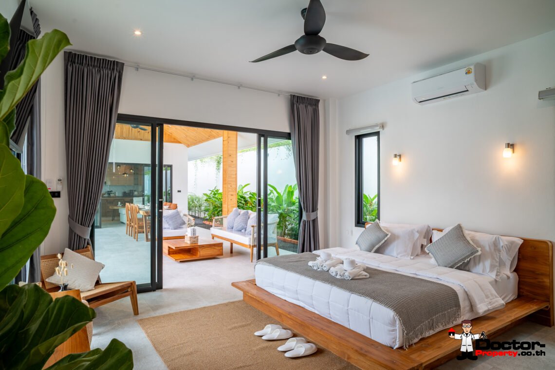 Tropical 3 Bedroom Private Pool Villa in Lamai, Koh Samui – For Sale
