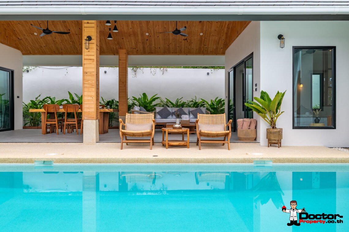 Tropical 3 Bedroom Private Pool Villa in Lamai, Koh Samui – For Sale