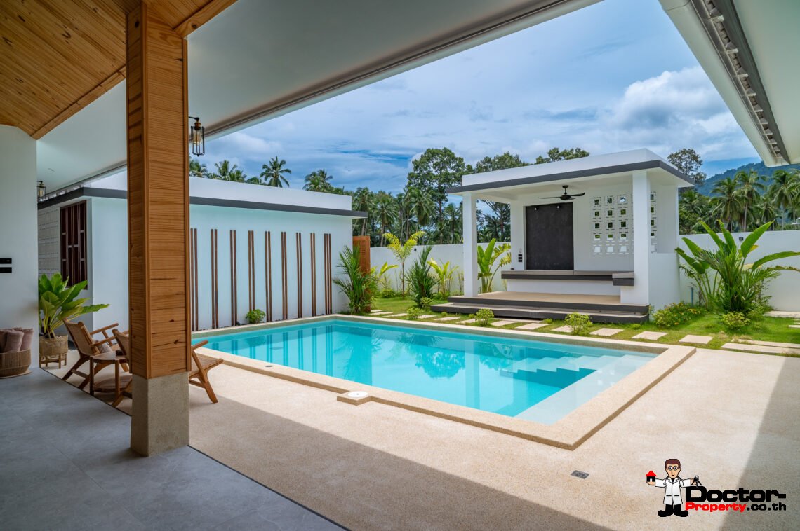 Tropical 3 Bedroom Private Pool Villa in Lamai, Koh Samui – For Sale