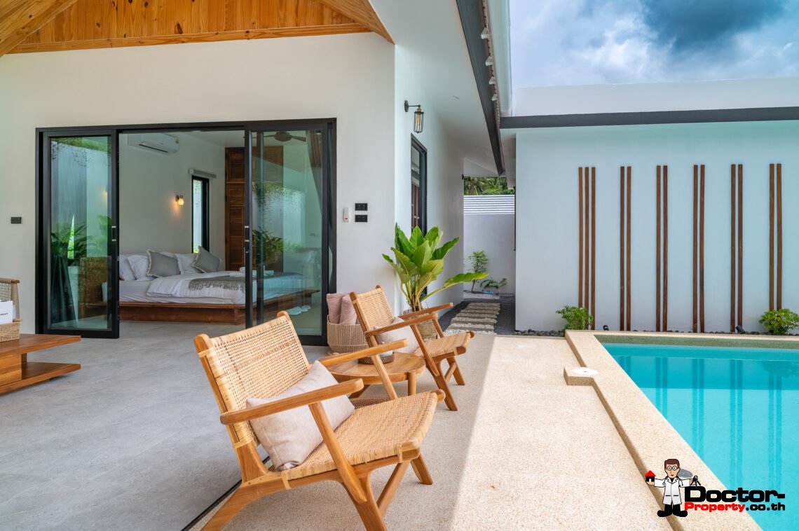 Tropical 3 Bedroom Private Pool Villa in Lamai, Koh Samui – For Sale