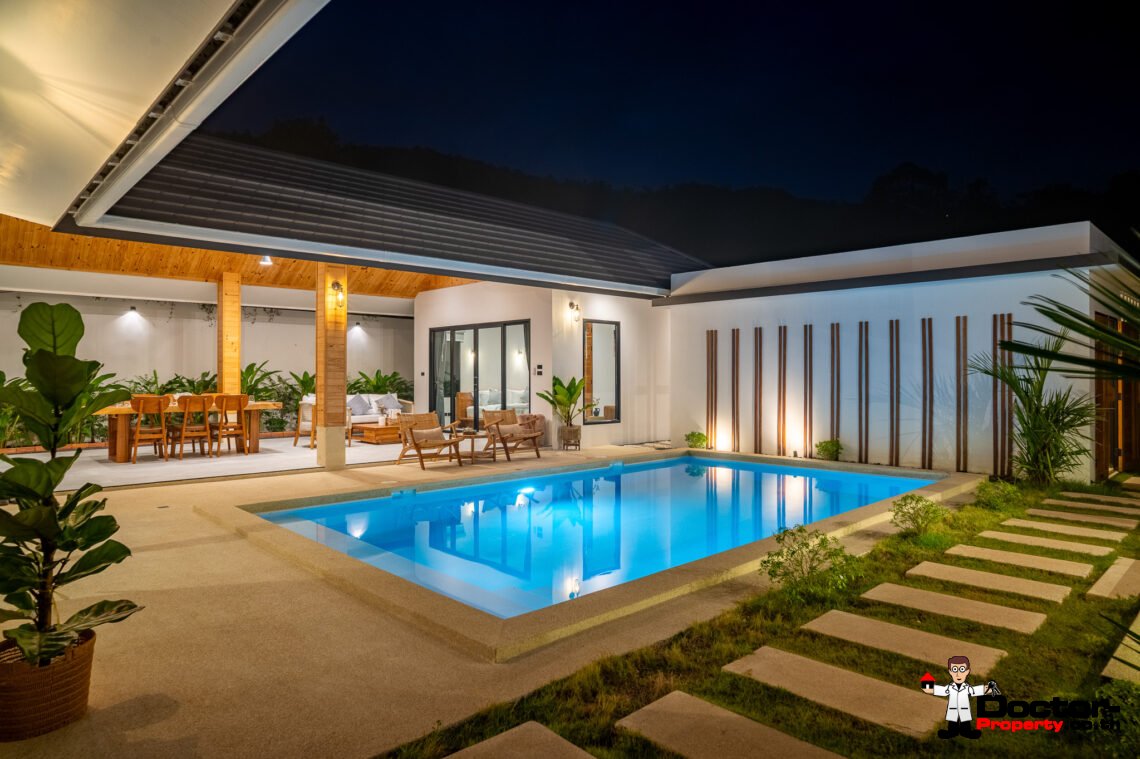 Tropical 3 Bedroom Private Pool Villa in Lamai, Koh Samui – For Sale