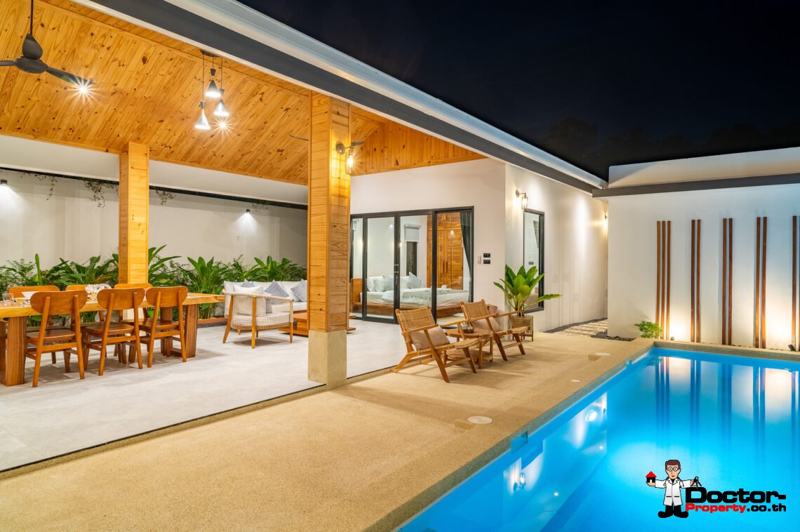 Tropical 3 Bedroom Private Pool Villa in Lamai, Koh Samui – For Sale