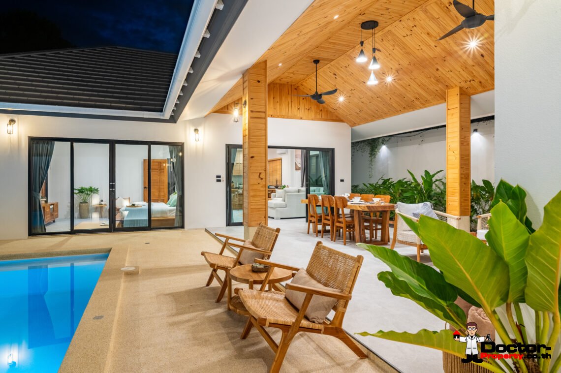 Tropical 3 Bedroom Private Pool Villa in Lamai, Koh Samui – For Sale