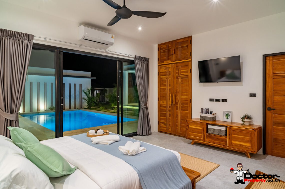 Tropical 3 Bedroom Private Pool Villa in Lamai, Koh Samui – For Sale