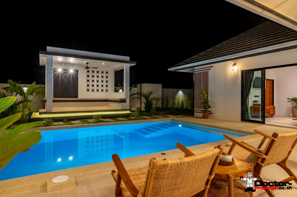 Tropical 3 Bedroom Private Pool Villa in Lamai, Koh Samui – For Sale
