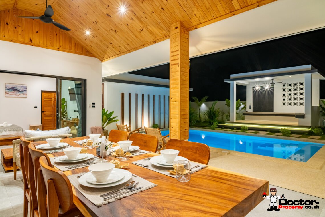 Tropical 3 Bedroom Private Pool Villa in Lamai, Koh Samui – For Sale