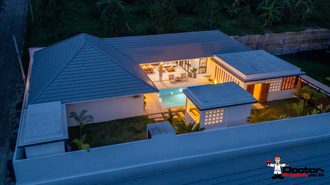 Tropical 3 Bedroom Private Pool Villa in Lamai, Koh Samui – For Sale