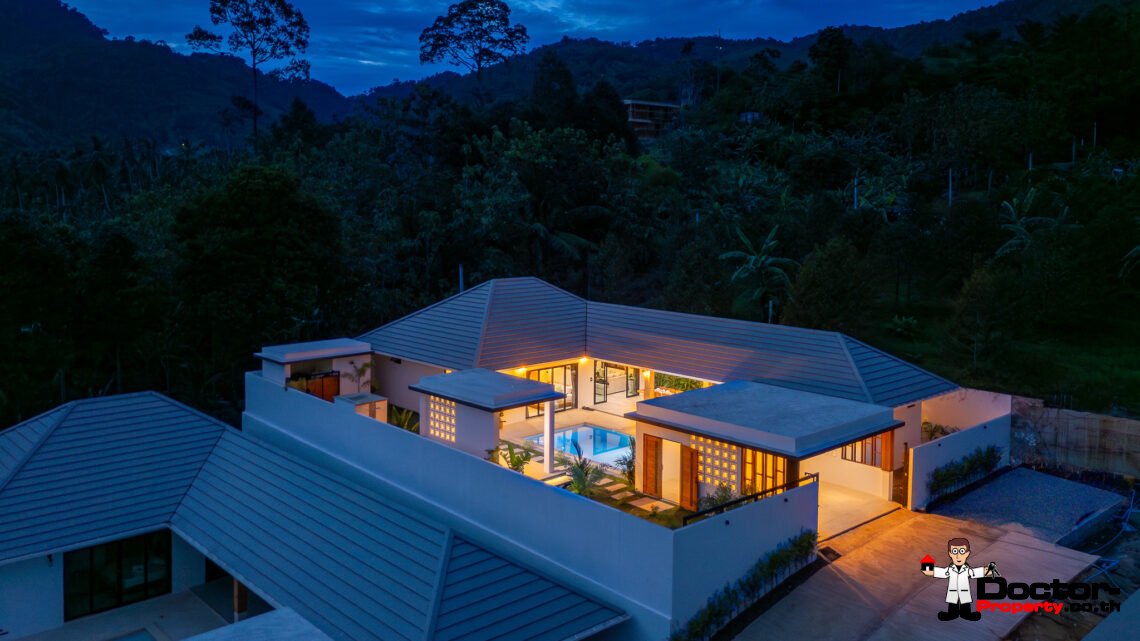 Tropical 3 Bedroom Private Pool Villa in Lamai, Koh Samui – For Sale