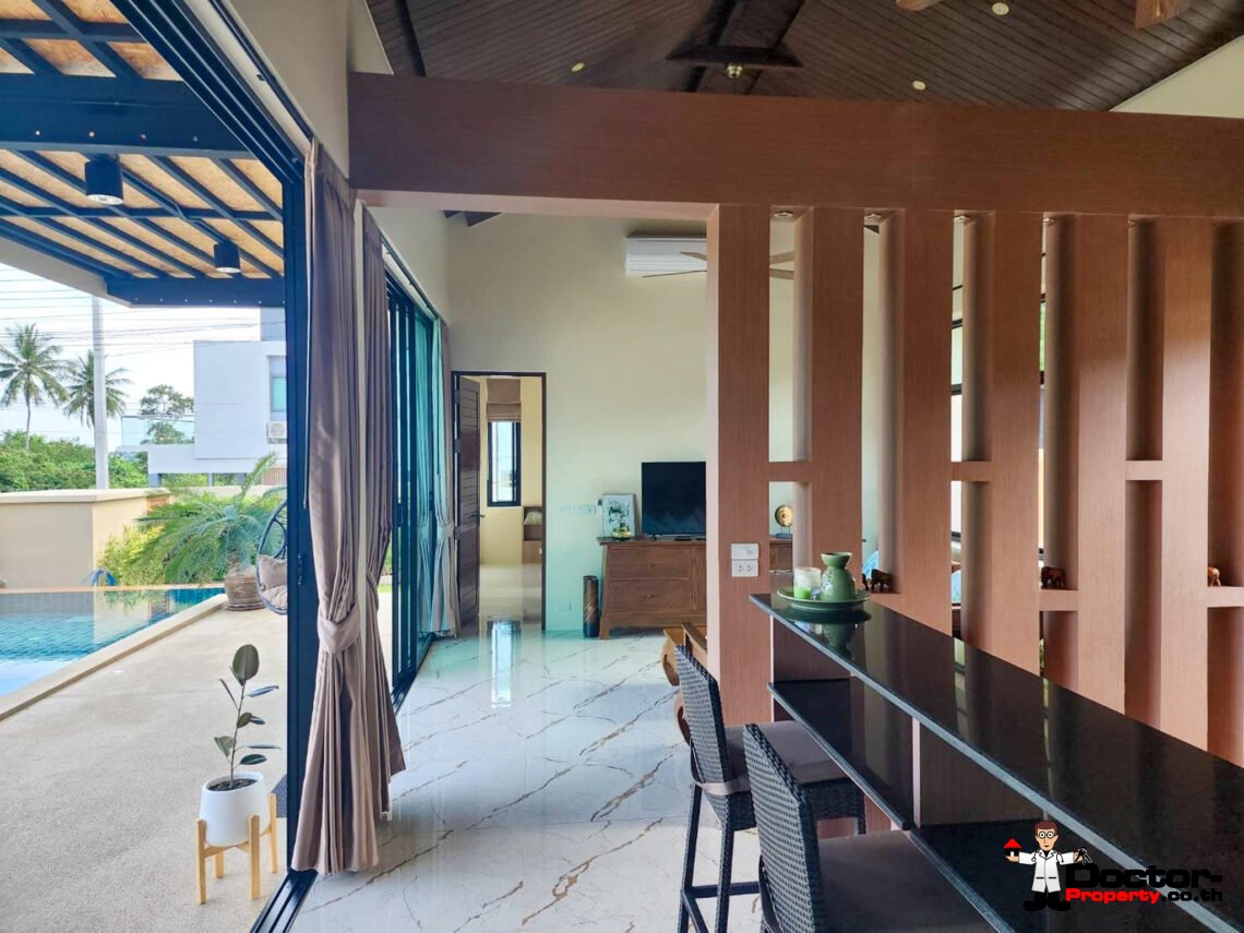 Modern 3 Bedroom Private Pool Villa in Chaweng, Koh Samui – For Sale