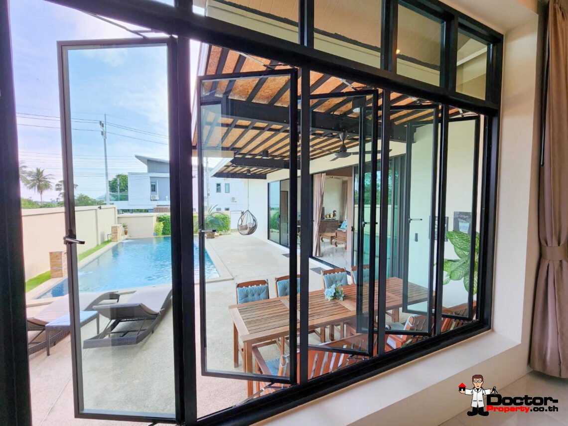 Modern 3 Bedroom Private Pool Villa in Chaweng, Koh Samui – For Sale
