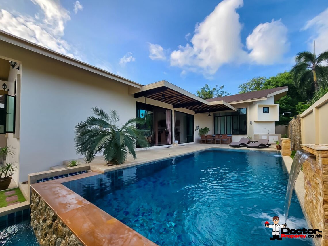 Modern 3 Bedroom Private Pool Villa in Chaweng, Koh Samui – For Sale