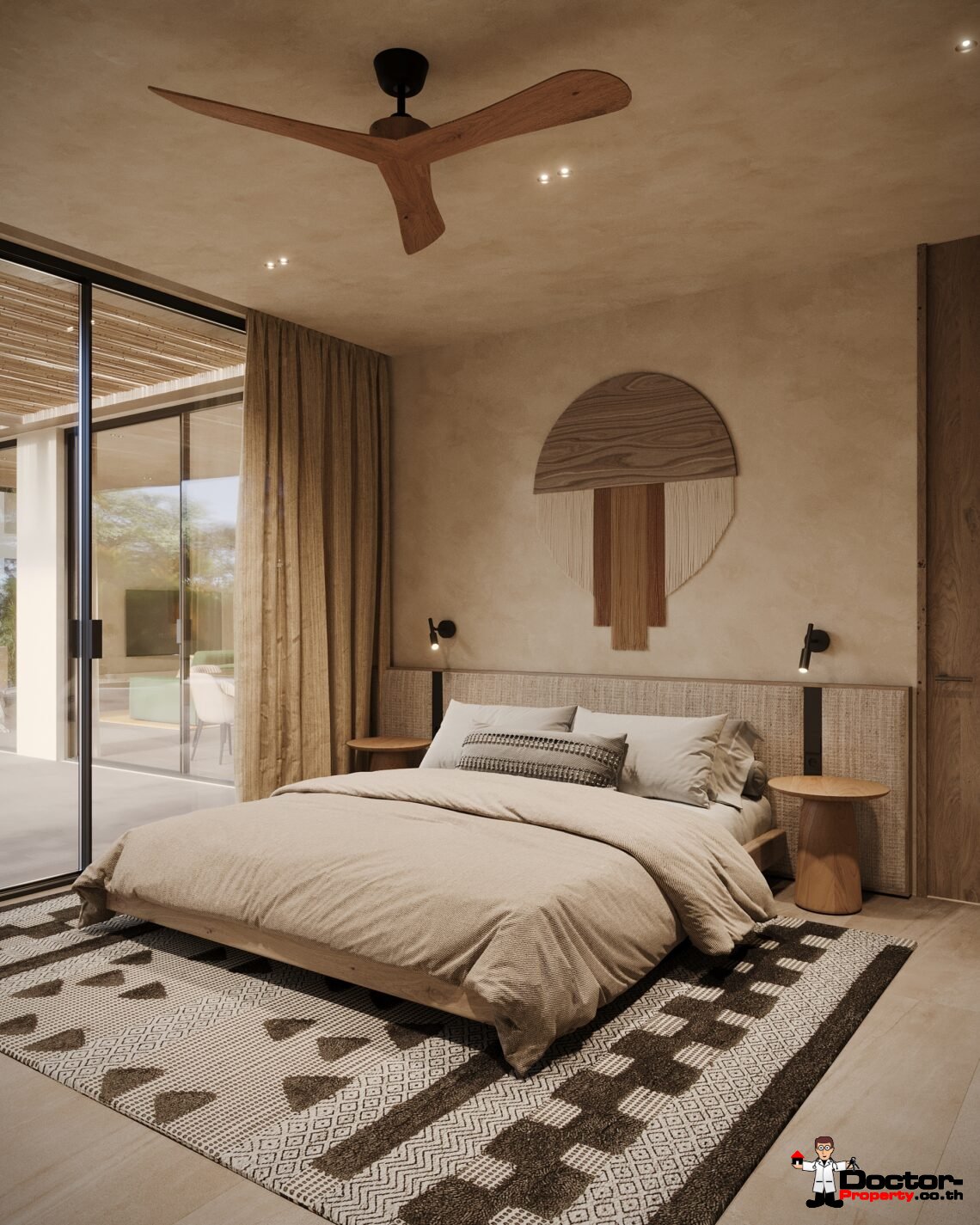 Luxury 3 Bedroom Private Pool Villa with Sea View in Bo Phut, Koh Samui – For Sale