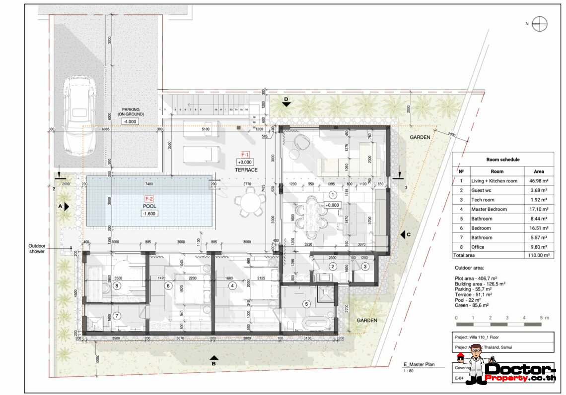 Luxury 2 Bedroom Private Pool Villa with Sea View in Bo Phut, Koh Samui – For Sale