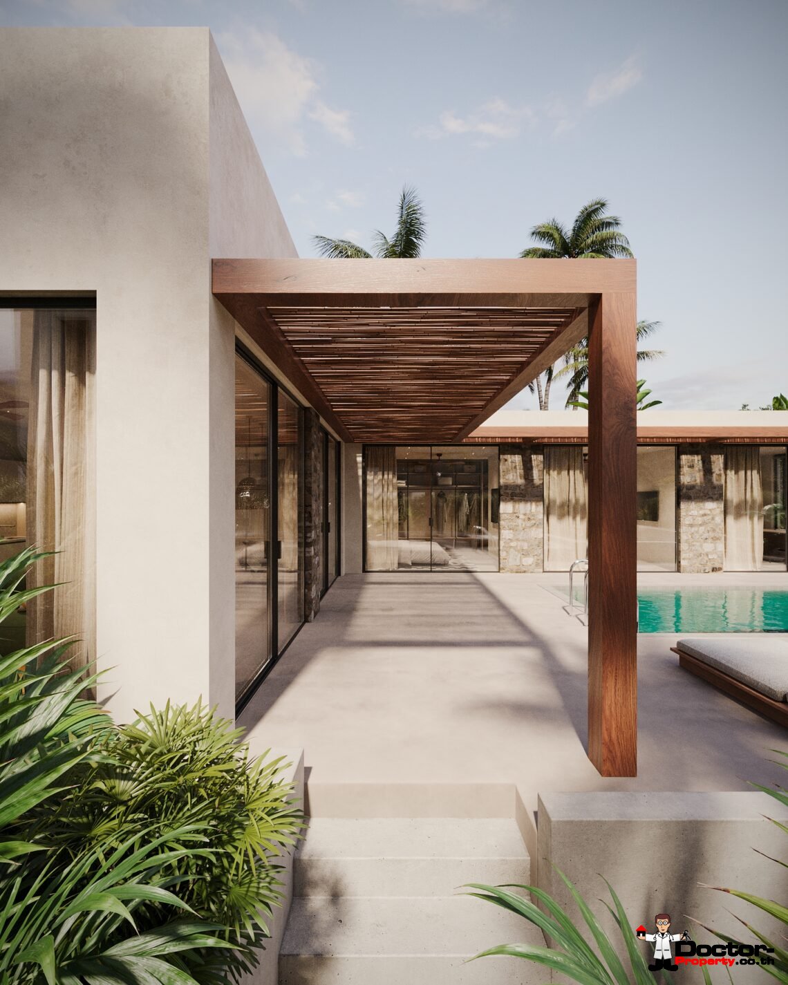 Luxury 3 Bedroom Private Pool Villa with Sea View in Bo Phut, Koh Samui – For Sale