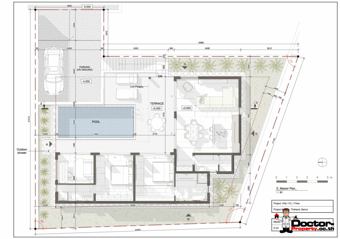 Luxury 2 Bedroom Private Pool Villa with Sea View in Bo Phut, Koh Samui – For Sale