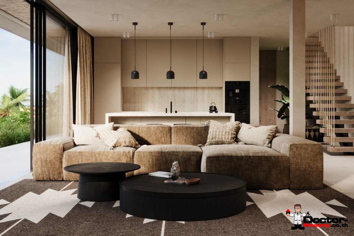 Luxury Tropical 3 Bedroom Private Pool Villa with Sea View in Bo Phut, Koh Samui – For Sale