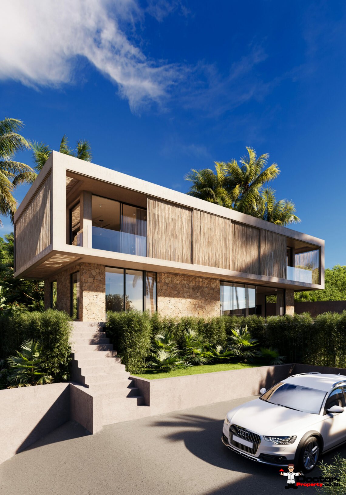 Luxury Tropical 3 Bedroom Private Pool Villa with Sea View in Bo Phut, Koh Samui – For Sale