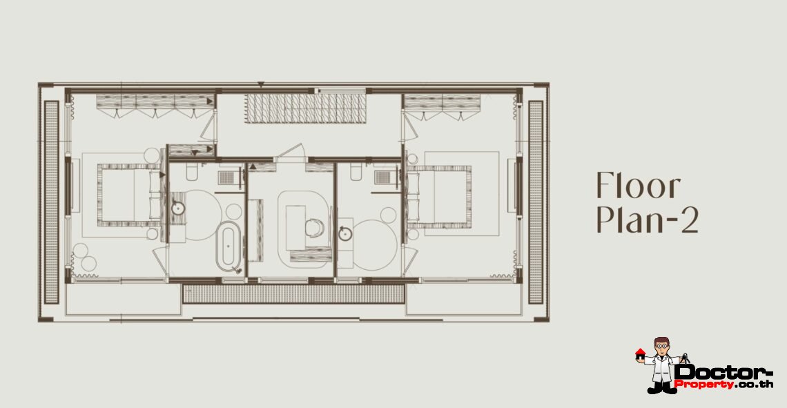 Luxury Tropical 3 Bedroom Private Pool Villa with Sea View in Bo Phut, Koh Samui – For Sale