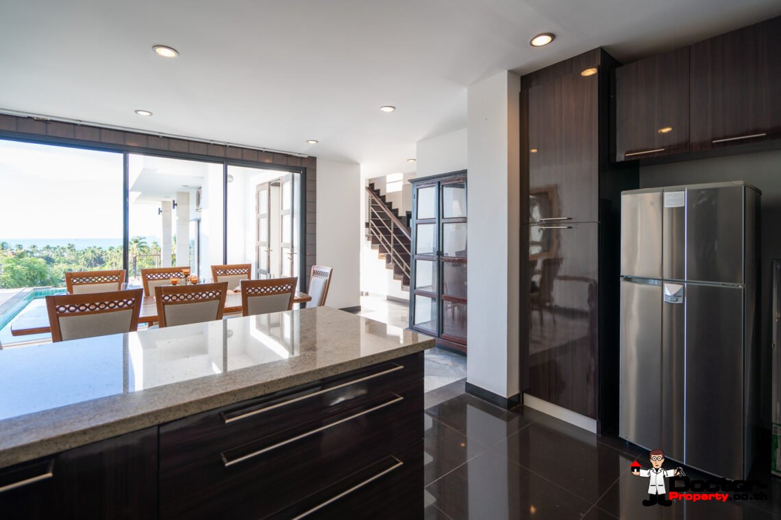 5 Bedroom Seaview Pool Villa in Bang Por, Koh Samui – For Sale