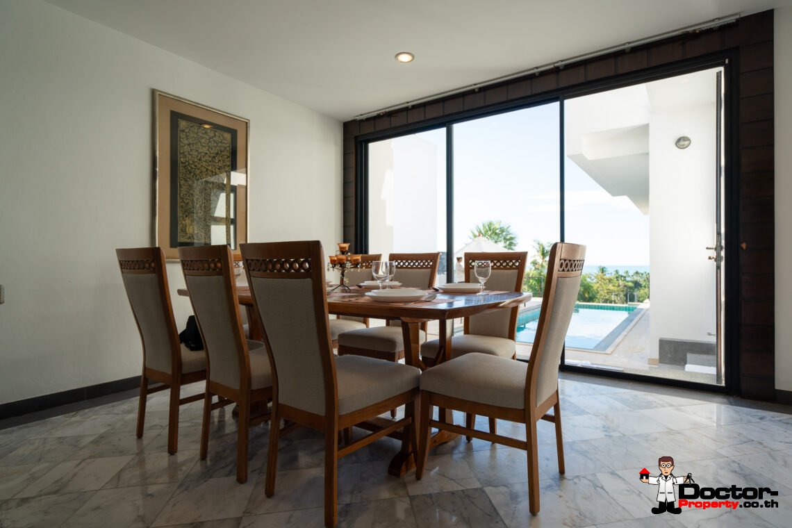 5 Bedroom Seaview Pool Villa in Bang Por, Koh Samui – For Sale