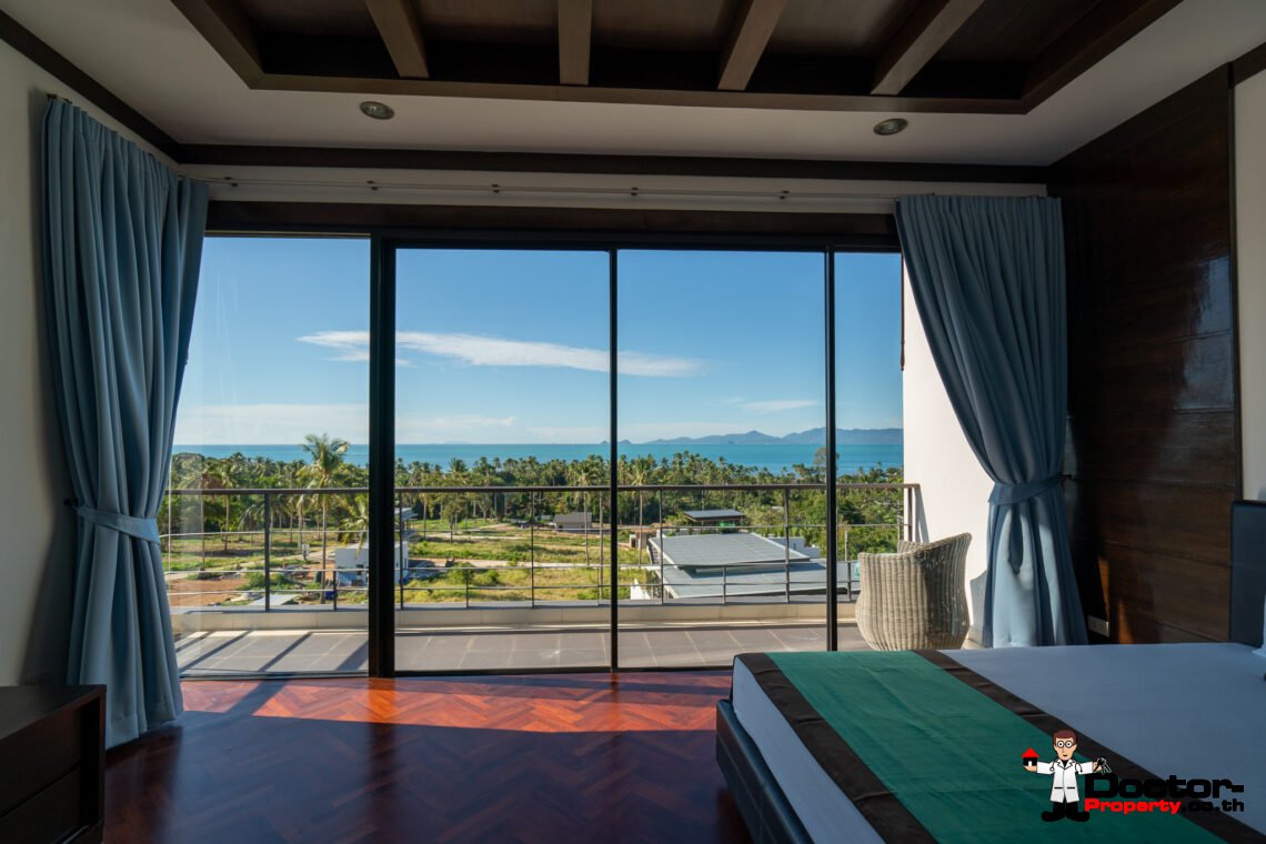 5 Bedroom Seaview Pool Villa in Bang Por, Koh Samui – For Sale