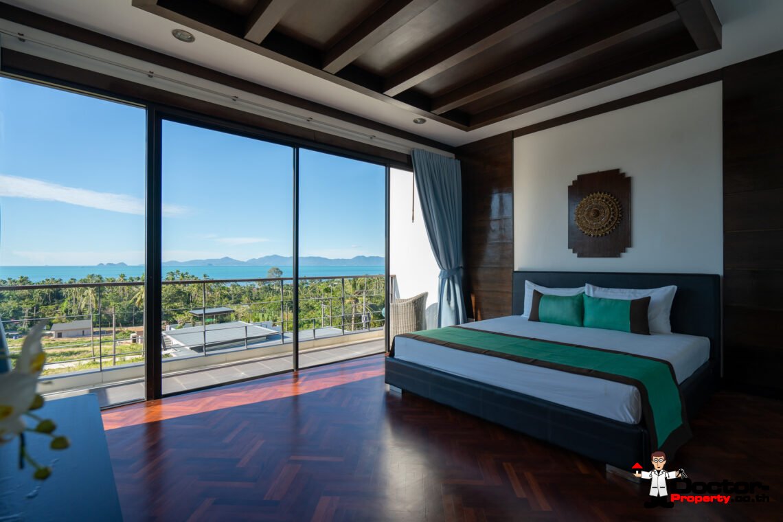 5 Bedroom Seaview Pool Villa in Bang Por, Koh Samui – For Sale