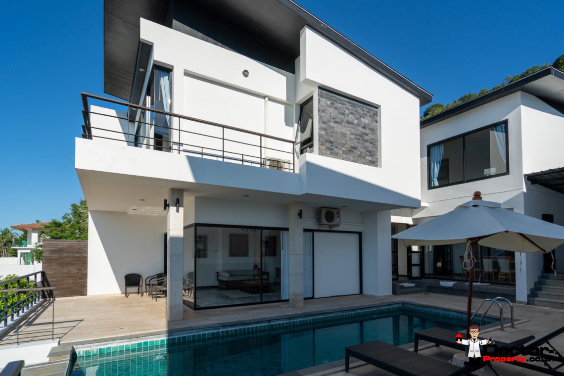 5 Bedroom Seaview Pool Villa in Bang Por, Koh Samui – For Sale