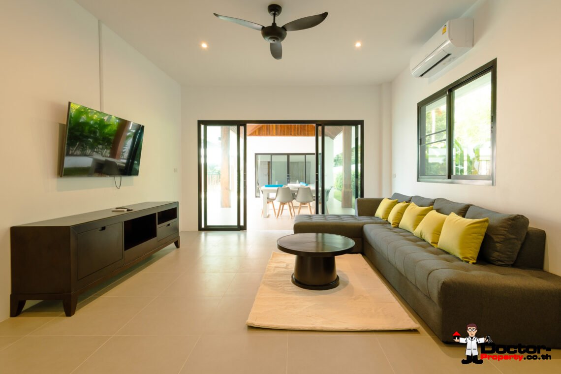 New 3 Bedroom Private Pool Villa Balinese Style in Lamai, Koh Samui – For Sale