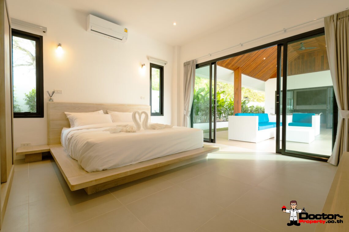 New 3 Bedroom Private Pool Villa Balinese Style in Lamai, Koh Samui – For Sale