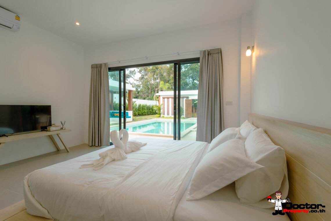 New 3 Bedroom Private Pool Villa Balinese Style in Lamai, Koh Samui – For Sale