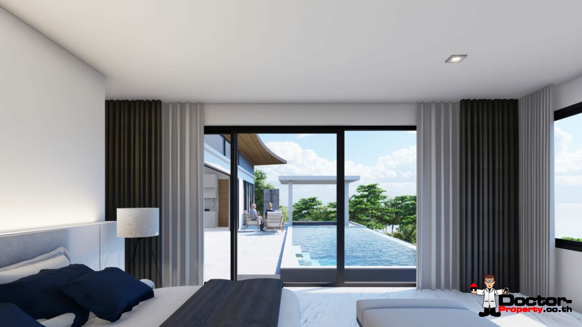 4 Bedroom Pool Villa with Seaview in Chaweng Noi – For Sale
