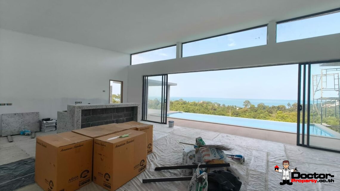 4 Bedroom Pool Villa with Seaview in Chaweng Noi – For Sale