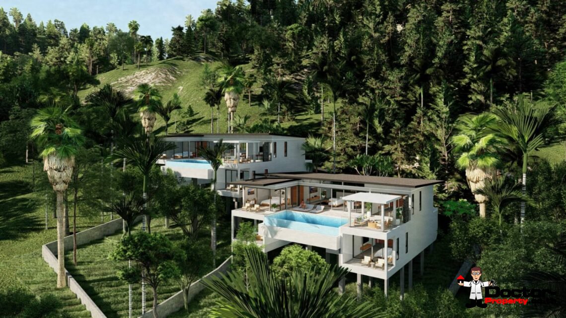 New Project! 4 Bedroom Pool Villas with Seaview in Chaweng – For Sale