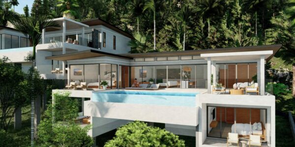 New Project! 4 Bedroom Pool Villas with Seaview in Chaweng – For Sale