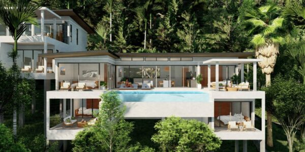 New Project! 4 Bedroom Pool Villas with Seaview in Chaweng – For Sale