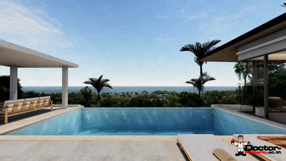New Project! 4 Bedroom Pool Villas with Seaview in Chaweng – For Sale