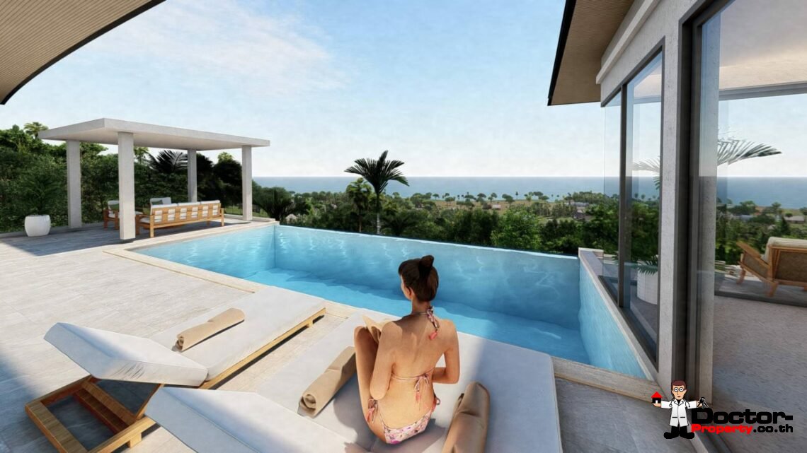 New Project! 4 Bedroom Pool Villas with Seaview in Chaweng – For Sale