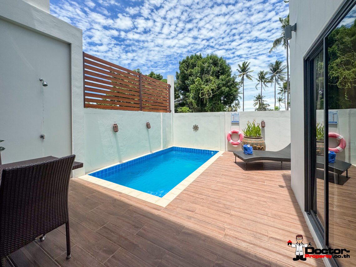 Modern 2 Bedroom Town Villa with Pool in Plai Laem, Koh Samui – For Sale