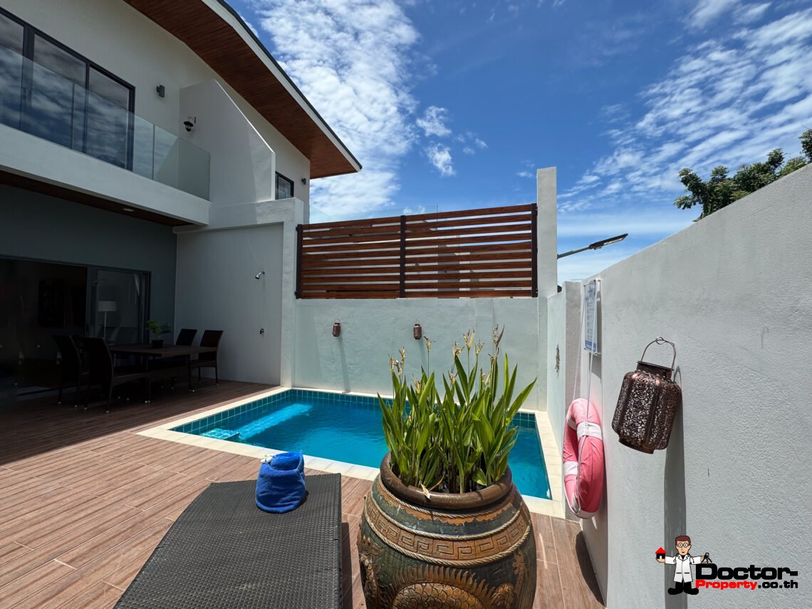 Modern 2 Bedroom Town Villa with Pool in Plai Laem, Koh Samui – For Sale