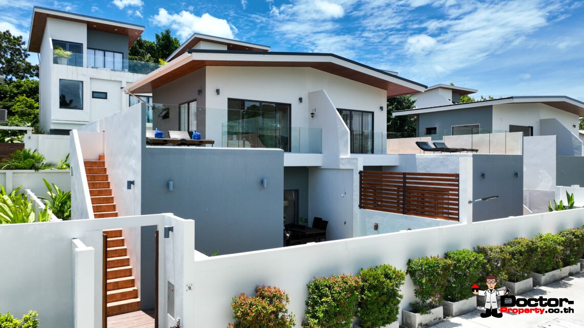Modern 2 Bedroom Town Villa with Pool in Plai Laem, Koh Samui – For Sale