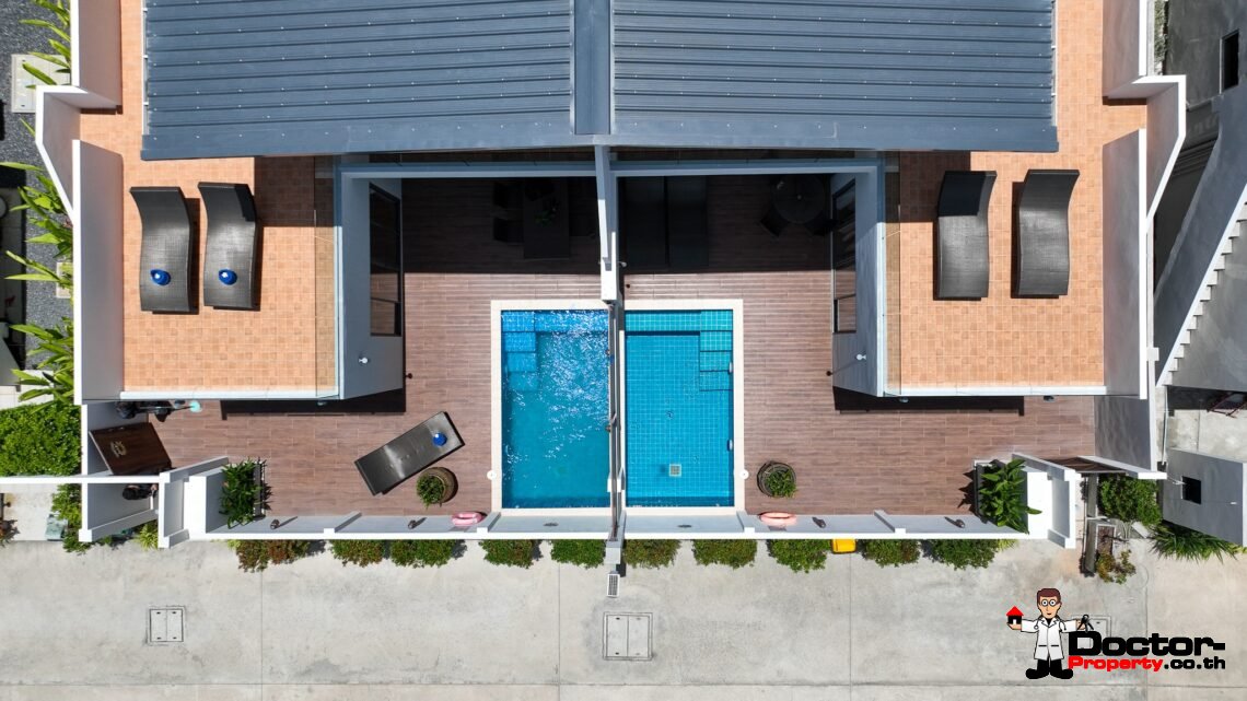 Modern 2 Bedroom Town Villa with Pool in Plai Laem, Koh Samui – For Sale