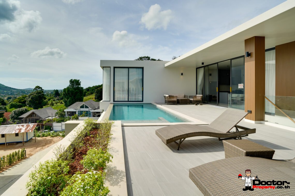 New 2-3 Bedroom Mountain View Villas in Bo Phut, Koh Samui – For Sale